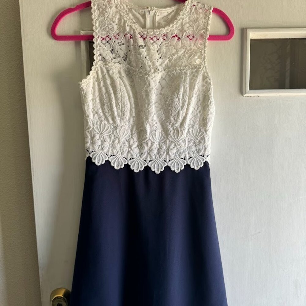 Lilly Pulitzer Carolyn Eyelet Lace Fit & Flare Dress